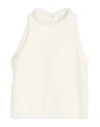 Loulou Studio Woman Top Off White Size Xs Viscose, Linen In Off White