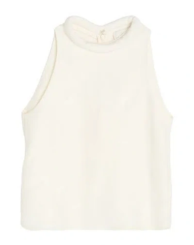 Loulou Studio Woman Top Off White Size Xs Viscose, Linen