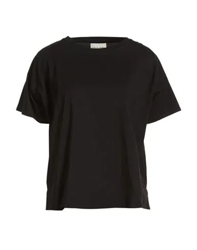 Loulou Studio Woman T-shirt Black Size M Pima Cotton