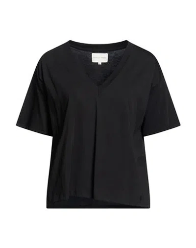Loulou Studio Woman T-shirt Black Size S Pima Cotton