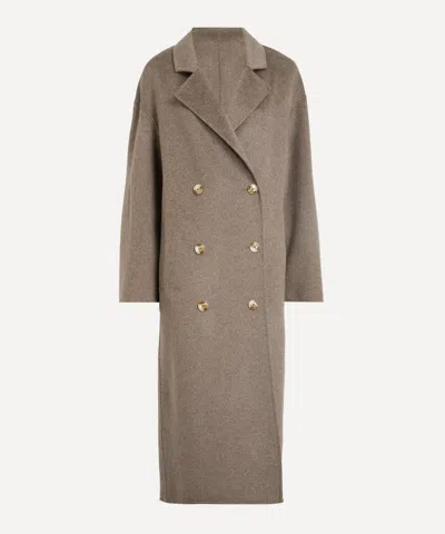 Loulou Studio Women's Borneo Wool Drap Coat In Brown