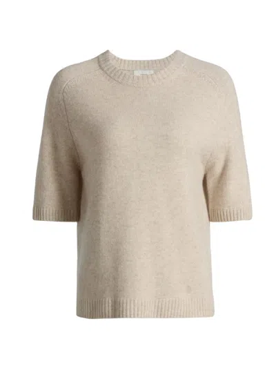 Loulou Studio Women's Dara Short-sleeve Crewneck Top In Neutral