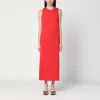 Loulou Studio Red Cotton Rayna Dress In Red
