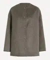 Loulou Studio Women's Dunne Wool-cashmere Drap Short Coat In Gray