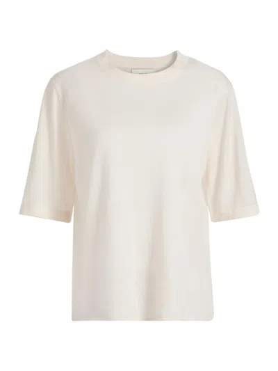 Loulou Studio Women's Nala Fine Short-sleeve Top In Neutral