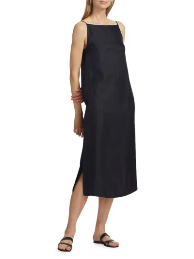 Loulou Studio Women's Sulum Silk Sleeveless Midi-dress In Black