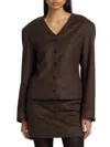 Loulou Studio Women's Vega Wool-blend Jacket In Brown