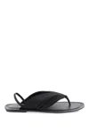 Loulou Studio Sahado Leather Slingback Flat Sandals In Black