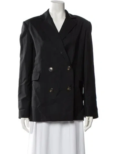 Pre-owned Loulou Studio Wool Blazer In Black
