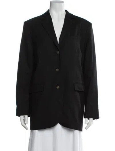 Pre-owned Loulou Studio Wool Blazer In Black