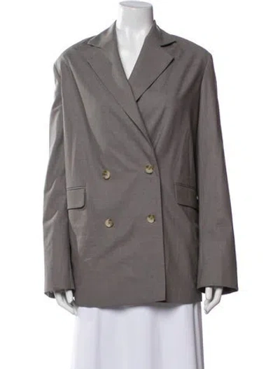 Pre-owned Loulou Studio Wool Blazer In Gray