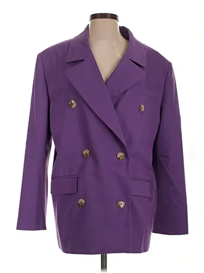 Loulou Studio Wool Blazer Jacket In Purple