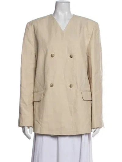 Pre-owned Loulou Studio Wool Blazer In Neutrals