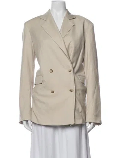 Pre-owned Loulou Studio Wool Blazer In Neutrals