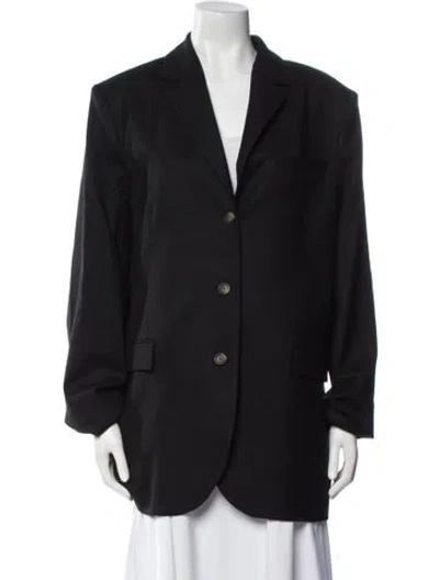 Pre-owned Loulou Studio Wool Blazer W/ Tags In Black