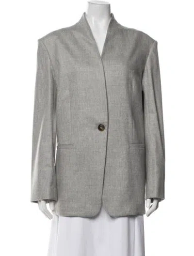 Pre-owned Loulou Studio Wool Blazer W/ Tags In Grey