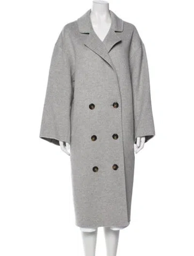 Pre-owned Loulou Studio Wool Coat In Gray