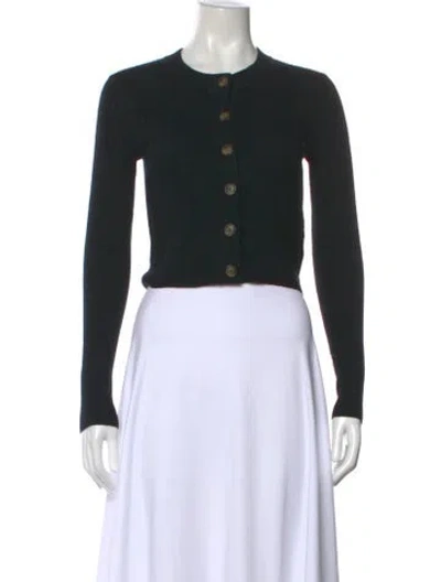 Pre-owned Loulou Studio Wool Crew Neck Sweater In Black