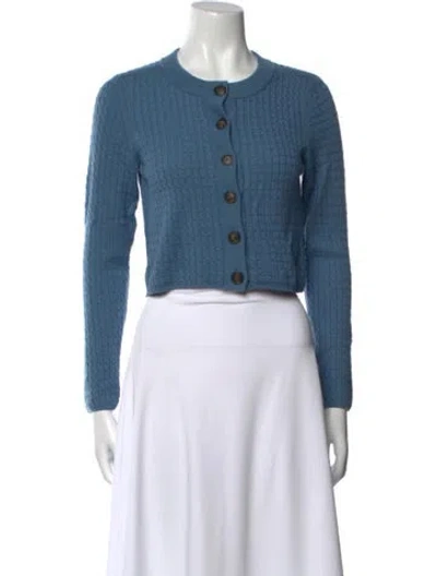 Pre-owned Loulou Studio Wool Crew Neck Sweater In Blue