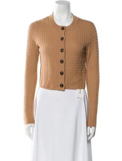 Pre-owned Loulou Studio Wool Crew Neck Sweater In Brown