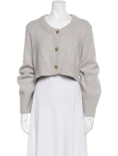 Pre-owned Loulou Studio Wool Crew Neck Sweater In Gray