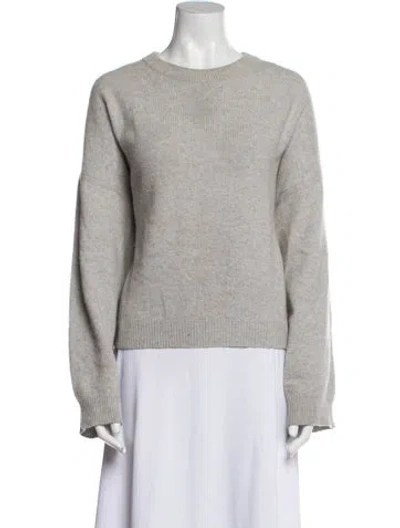 Pre-owned Loulou Studio Wool Crew Neck Sweater In Gray