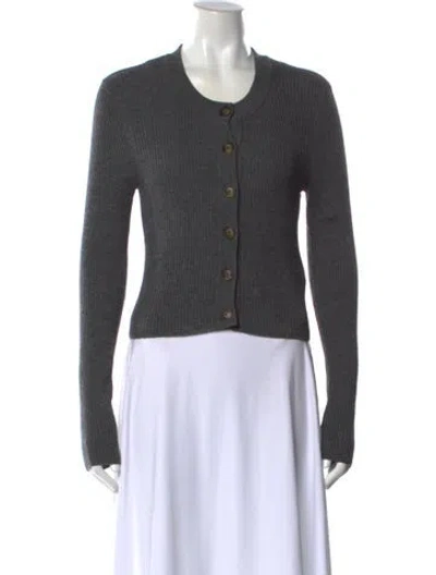 Pre-owned Loulou Studio Wool Crew Neck Sweater In Gray