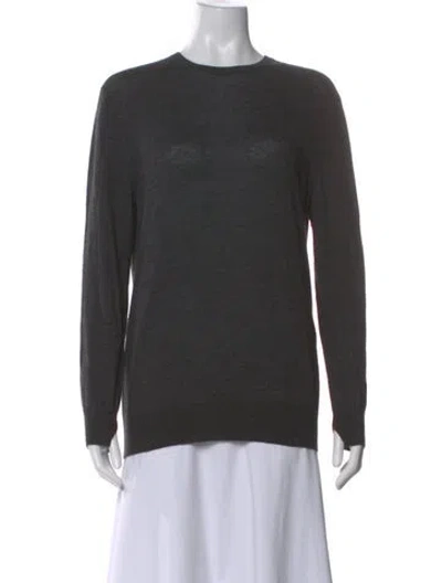 Pre-owned Loulou Studio Wool Crew Neck Sweater In Gray