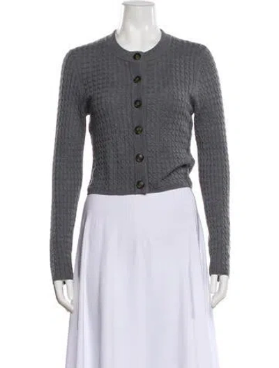 Pre-owned Loulou Studio Wool Crew Neck Sweater In Grey