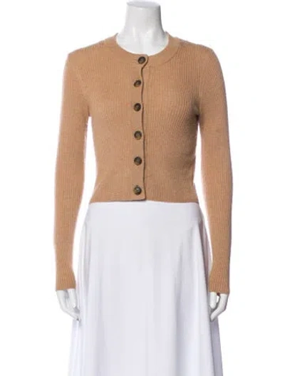 Pre-owned Loulou Studio Wool Crew Neck Sweater In Neutral