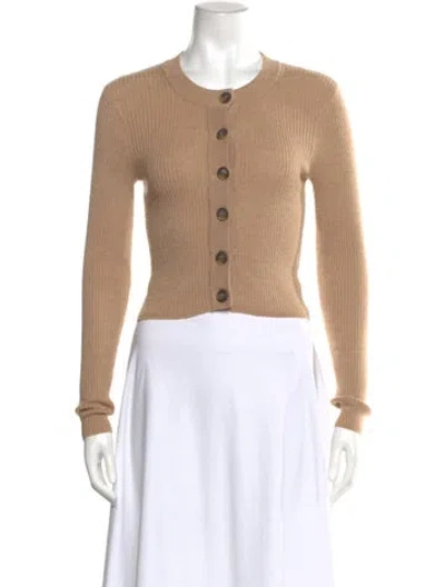 Pre-owned Loulou Studio Wool Crew Neck Sweater In Neutral