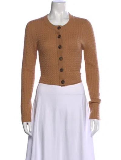 Pre-owned Loulou Studio Wool Crew Neck Sweater In Neutral