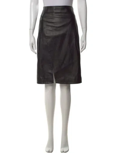 Pre-owned Loulou Studio Wool Knee-length Skirt In Black