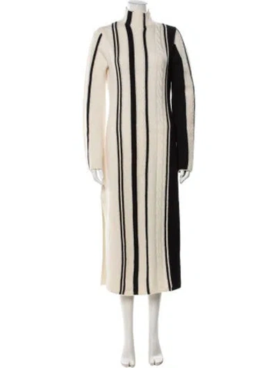 Pre-owned Loulou Studio Wool Midi Length Dress In Black