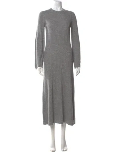Pre-owned Loulou Studio Wool Midi Length Dress In Grey