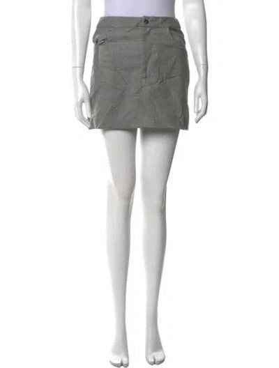 Pre-owned Loulou Studio Wool Mini Skirt In Black