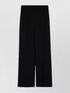 Loulou Studio Anthracite Grey Wool Palazzo Trousers In Black