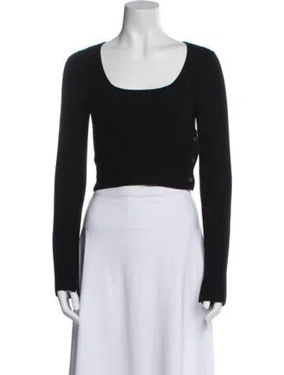 Pre-owned Loulou Studio Wool Scoop Neck Sweater In Blue