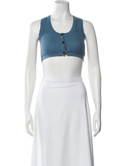 Pre-owned Loulou Studio Wool Scoop Neck Sweater W/ Tags In Blue