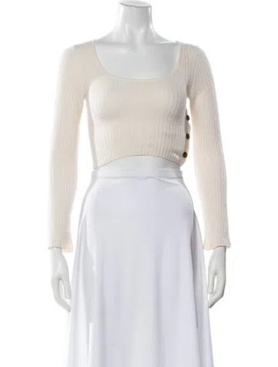 Pre-owned Loulou Studio Wool Striped Sweater In Neutral
