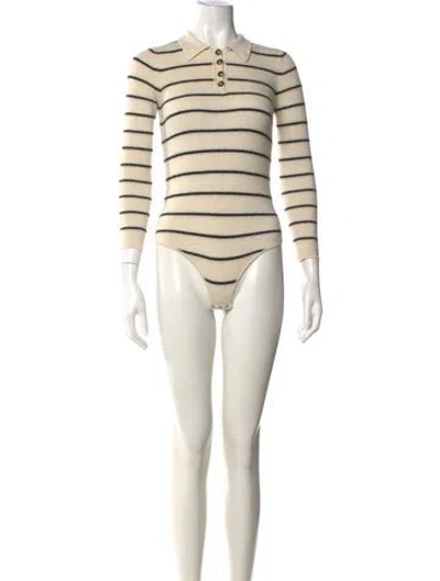 Pre-owned Loulou Studio Wool Striped Sweater In Neutrals