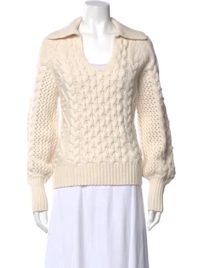 Pre-owned Loulou Studio Wool Sweater In Neutral