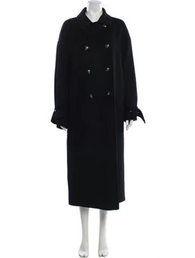 Pre-owned Loulou Studio Wool Trench Coat In Gray