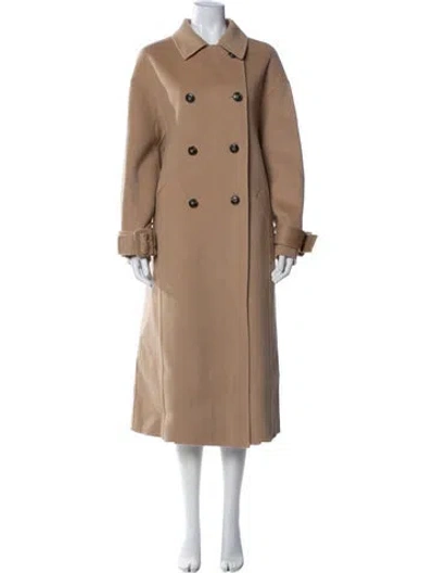 Pre-owned Loulou Studio Wool Trench Coat In Neutrals