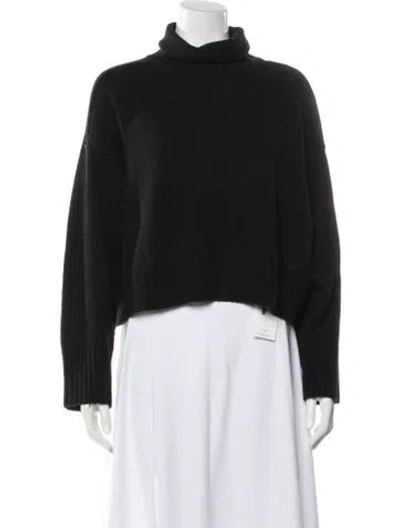Pre-owned Loulou Studio Wool Turtleneck Sweater In Black
