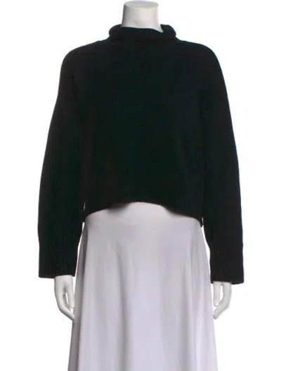 Pre-owned Loulou Studio Wool Turtleneck Sweater In Black