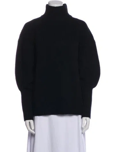 Pre-owned Loulou Studio Wool Turtleneck Sweater In Blue