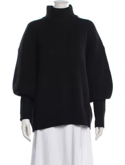 Pre-owned Loulou Studio Wool Turtleneck Sweater In Blue