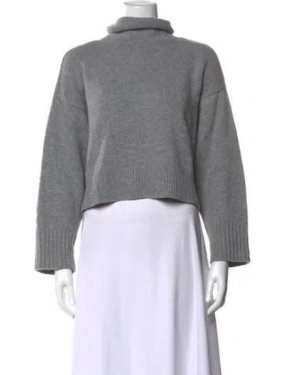 Pre-owned Loulou Studio Wool Turtleneck Sweater In Gray