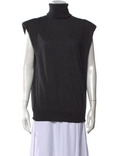 Pre-owned Loulou Studio Wool Turtleneck Sweater In Grey